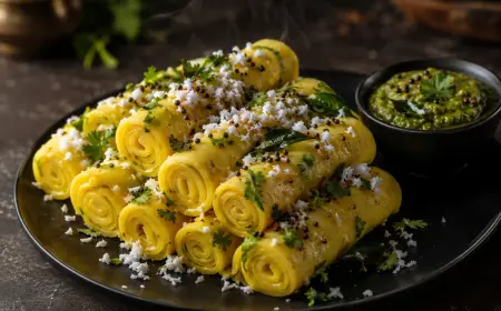 Khandvi Recipe with SOP & Presentation Guide