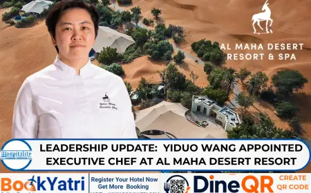Yiduo Wang Appointed Executive Chef at Al Maha Desert Resort