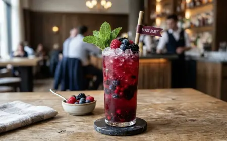 Berry Blast Mocktail Recipe Hotel Style with SOP Guide