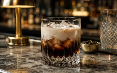 White Russian Cocktail Recipe with SOP, Garnish & Presentation Guide