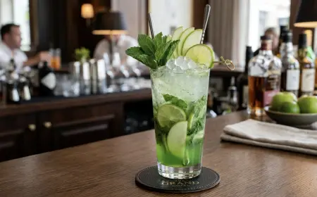 Green Apple Mojito Mocktail Recipe with SOP, Garnish & Presentation Guide