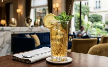 Luxury Iced Tea Mocktail Recipe with SOP, Garnish Guide
