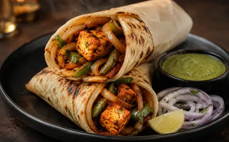Kathi Roll Paneer Recipe with SOP & Presentation Guide