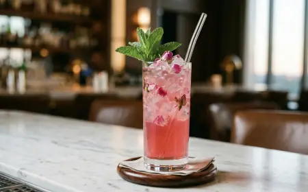 Rose Mint Cooler Mocktail Recipe Hotel Style Guide 7