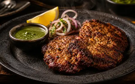 Chicken Chapli Kebab Recipe with SOP & Presentation Guide