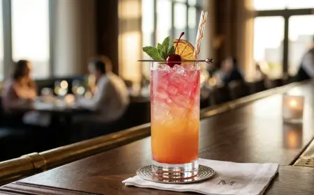 Pink Sunset Mocktail Recipe Hotel Style Guide