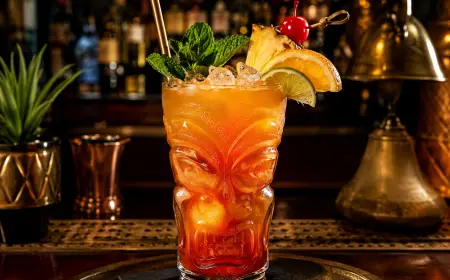 Zombie Cocktail Recipe with SOP, Garnish & Presentation Guide