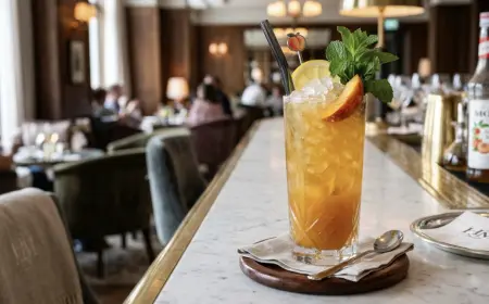 Lemon Peach Mocktail Recipe Hotel Style Guide