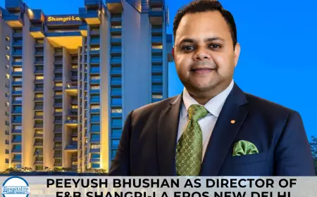 Peeyush Bhushan as Director of F&B Shangri-La Eros New Delhi