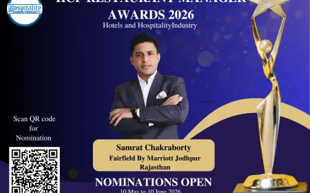 Samrat Chakraborty, Assistant Restaurant Manager of Fairfield by Marriott Jodhpur, Nominated for Restaurant Manager Award 2026