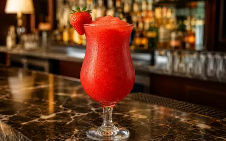 Strawberry Daiquiri Cocktail Recipe with SOP, Garnish & Presentation Guide