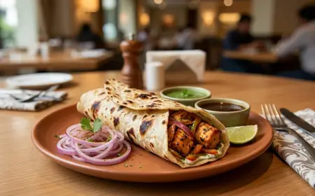 Chicken Tikka Roll Recipe with SOP & Presentation Guide