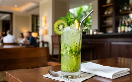 Kiwi Lemonade Mocktail Recipe – Hotel Style Drink