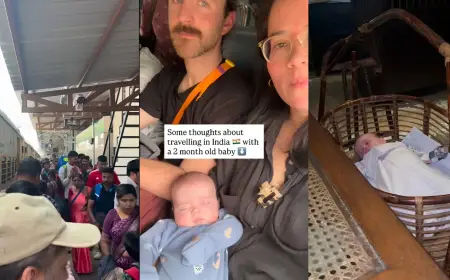British Couple’s Indian Rail Journey With Infant Wins Praise Online