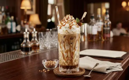 Caramel Coffee Mocktail Recipe –  Hotel Style Coffee Drink