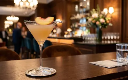 Peach Martini Cocktail Recipe with SOP, Garnish & Presentation Guide