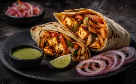 Paneer Shawarma Recipe Indian style with SOP & Presentation Guide