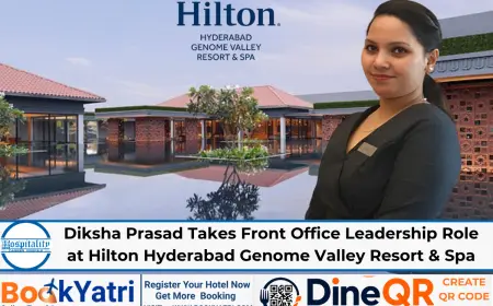 Diksha Prasad as New FOM at Hilton Hyderabad Genome Valley