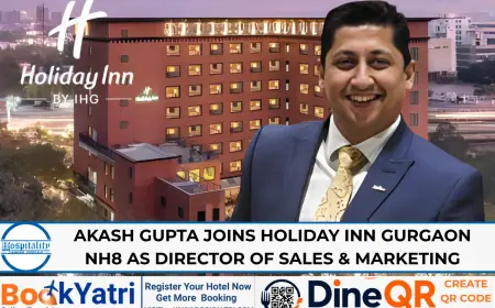 Akash Gupta Joins Holiday Inn Gurgaon NH8 as DOSM
