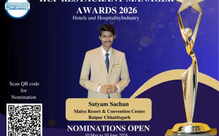 Satyam Sachan, Assistant Restaurant Manager of Maira Resort & Convention Centre Raipur, Nominated for Restaurant Manager Award 2026
