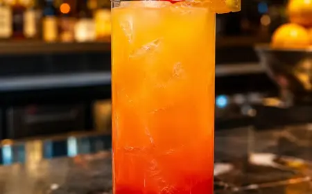 Vodka Sunrise Cocktail Recipe with SOP, Garnish & Presentation Guide
