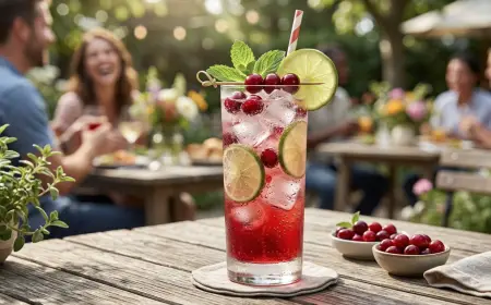 Cranberry Spritzer Mocktail: 8 Easy Steps to the Refreshing Drink