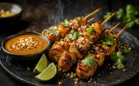 Chicken Satay Recipe with SOP & Presentation Guide