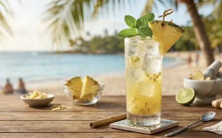 Pineapple Ginger Mocktail: 8 Easy Steps to the Best Tropical Drink