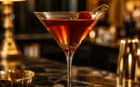 Manhattan Cocktail Recipe with SOP, Garnish & Presentation Guide