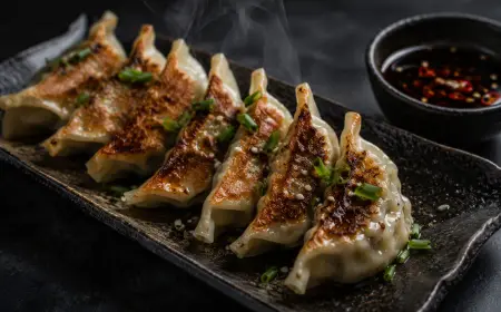 Japanese Gyoza Recipe with SOP & Presentation Guide