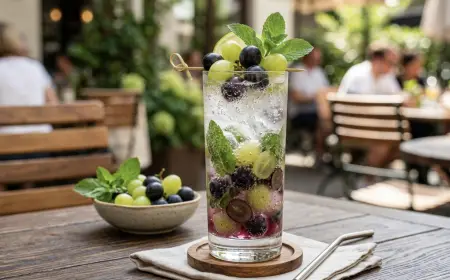 Sparkling Grapes Mocktail: 8 Easy Steps to the Best Fizzy Drink