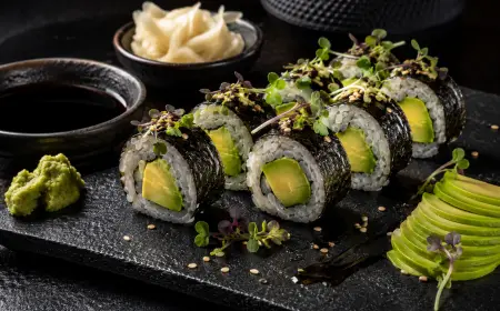 Avocado Sushi Rolls Recipe with SOP & Presentation Guide