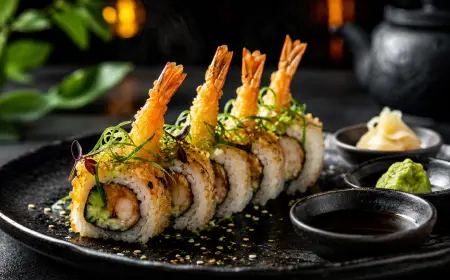 Prawn Tempura Sushi Recipe with SOP & Presentation Guide