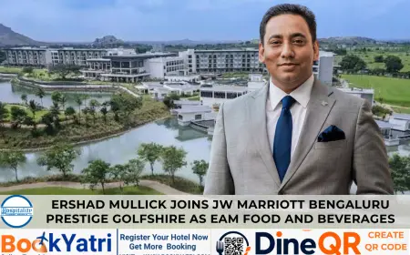 Ershad Mullick Joins JW Marriott Bengaluru Prestige Golfshire as EAM Food and Beverages