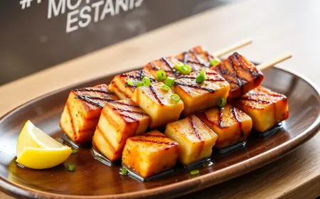 Tofu Yakitori Recipe with SOP & Presentation Guide