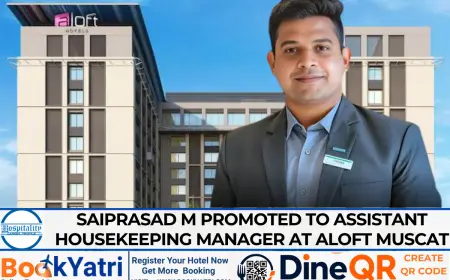 Saiprasad M Promoted to Assistant Housekeeping Manager at Aloft Muscat