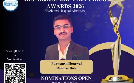 Purwansh Hetawal, Restaurant Manager of Ramnaa Hotel, Nominated for Restaurant Manager Award 2026