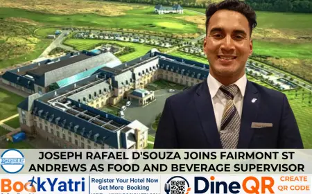 Joseph Rafael D'Souza Joins Fairmont St Andrews as F&B Supervisor