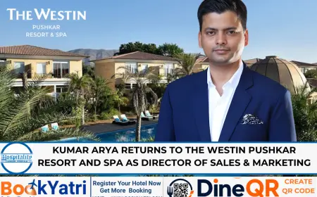 Kumar Arya Returns to The Westin Pushkar Resort and Spa as DOSM