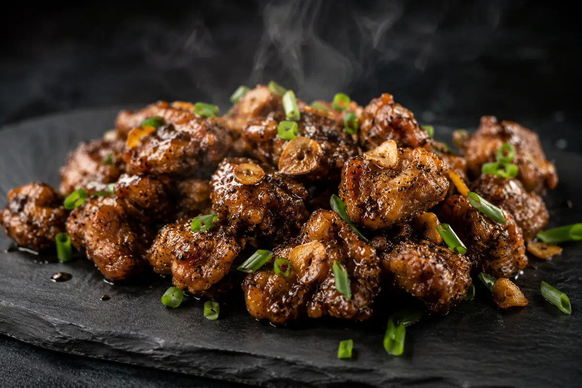 Black Pepper Chicken Bites Recipe with SOP & Presentation Guide