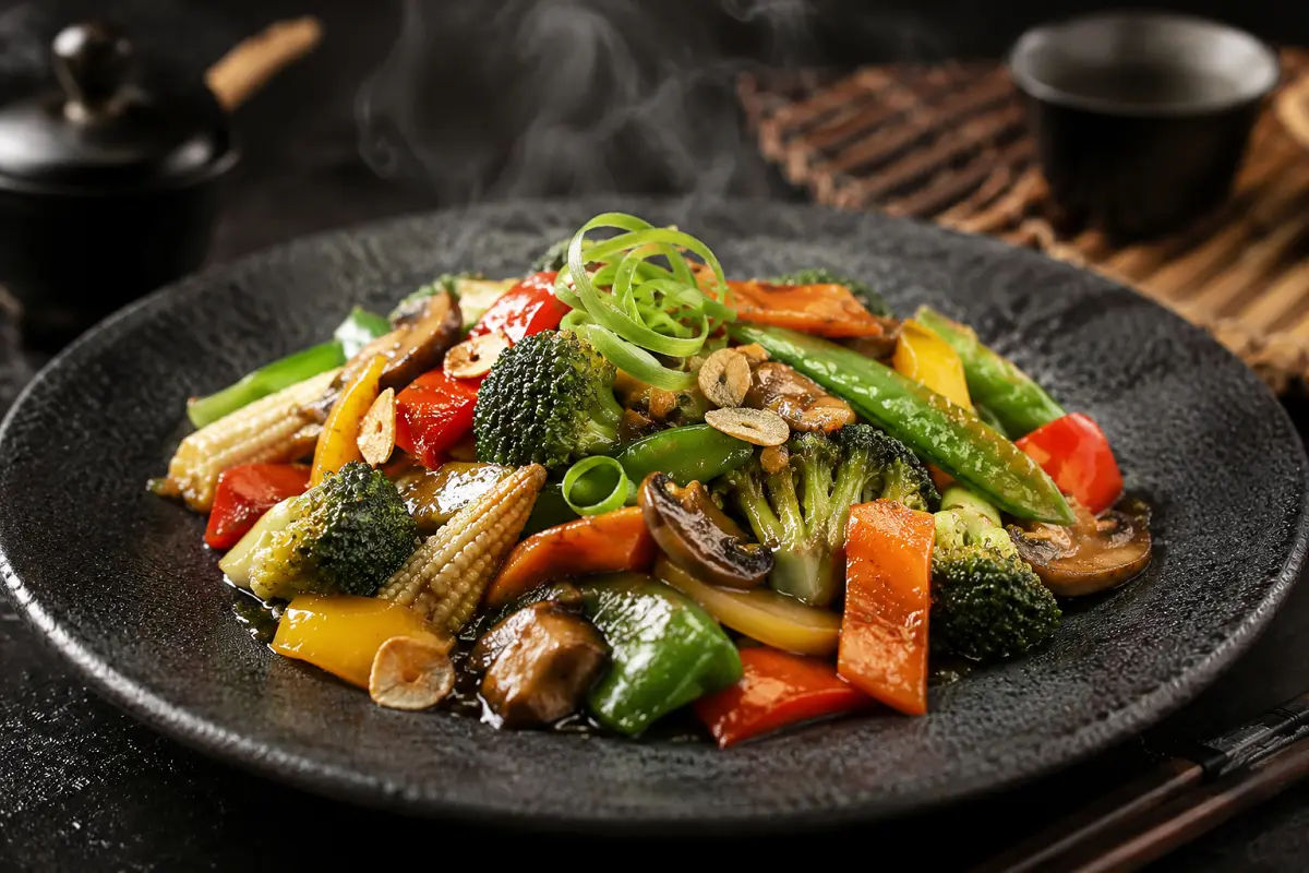 Hot Garlic Vegetables Recipe with SOP & Presentation Guide