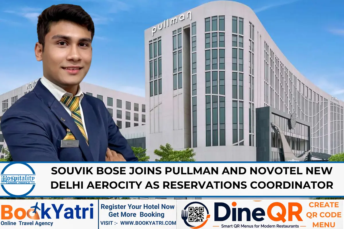 Souvik Bose Joins Pullman and Novotel New Delhi Aerocity as new Reservations Coordinator