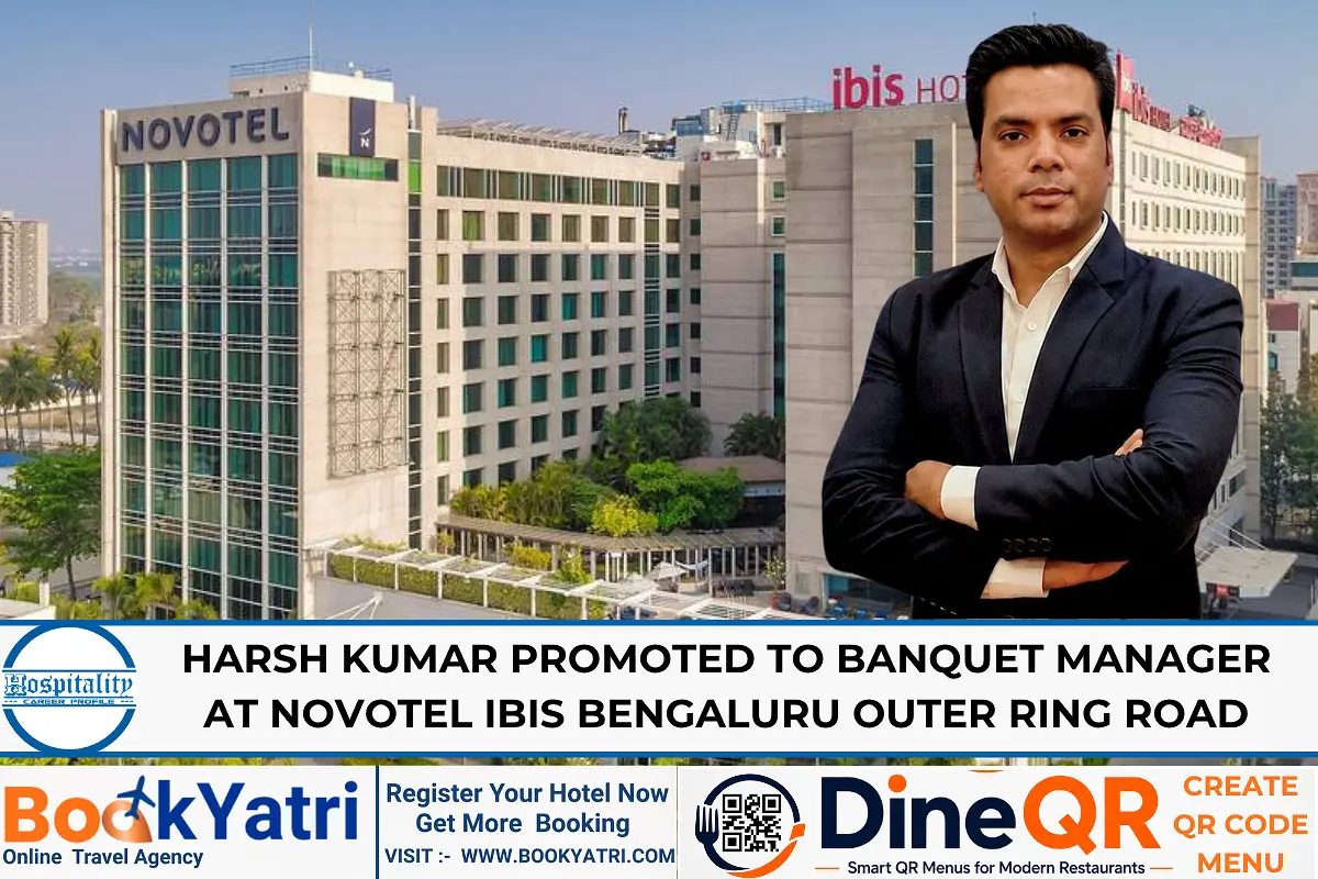 Harsh Kumar Promoted to Banquet Manager at Novotel Ibis Bengaluru