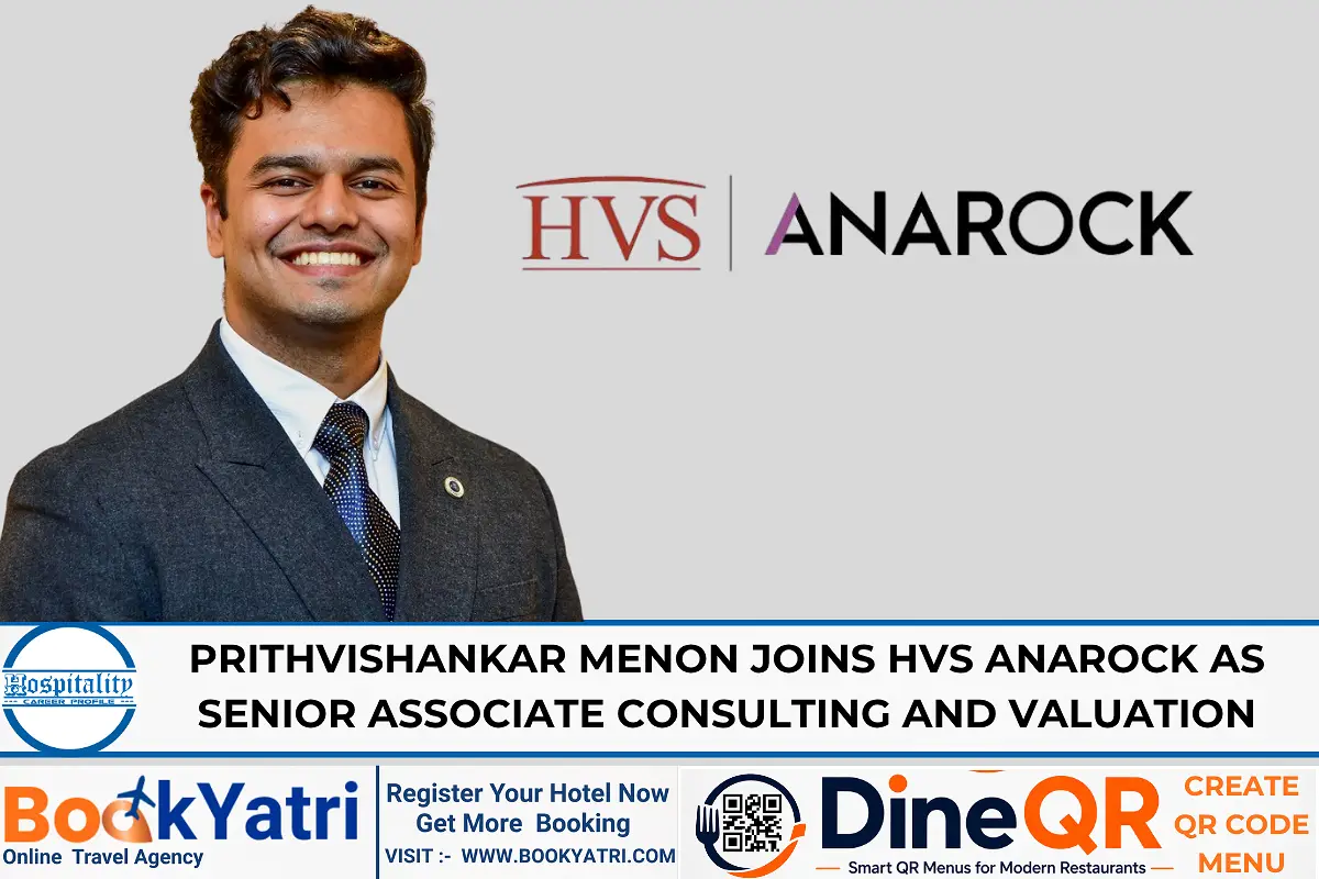 Prithvishankar Menon Joins HVS ANAROCK as Senior Associate