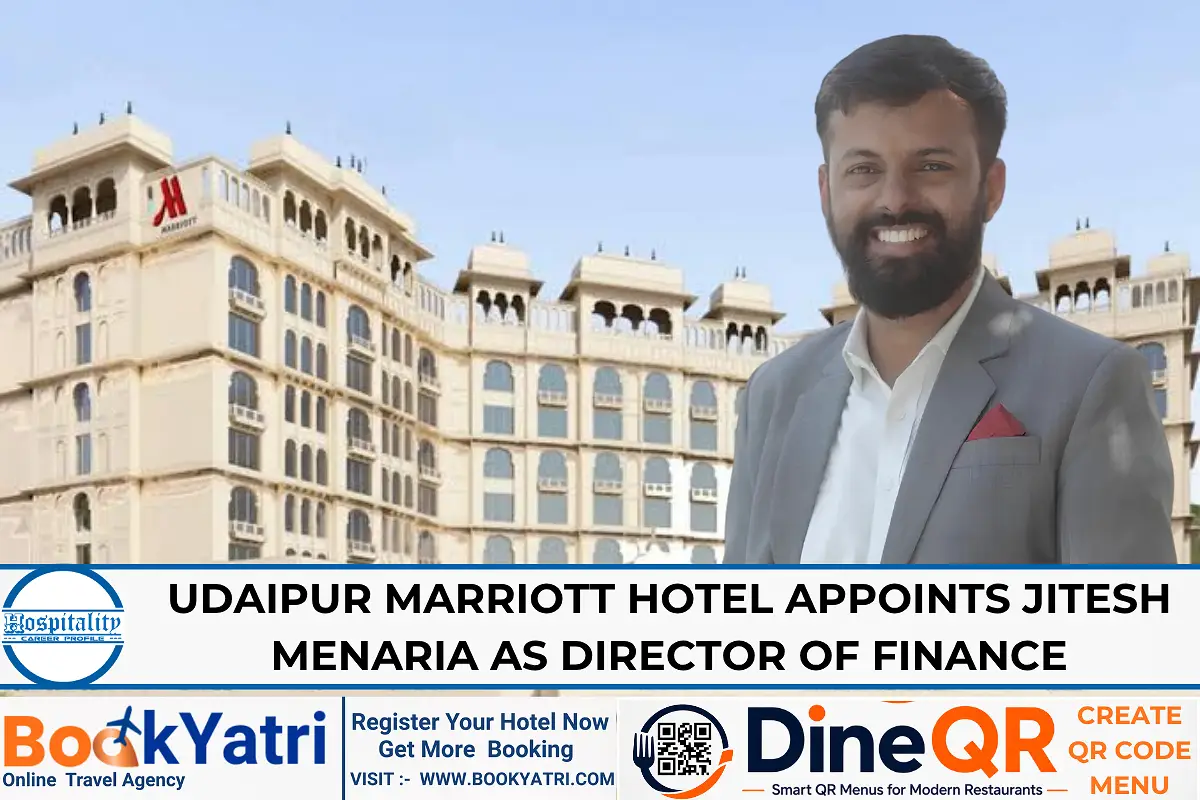 Jitesh Menaria Joins Marriott Udaipur as Director of Finance