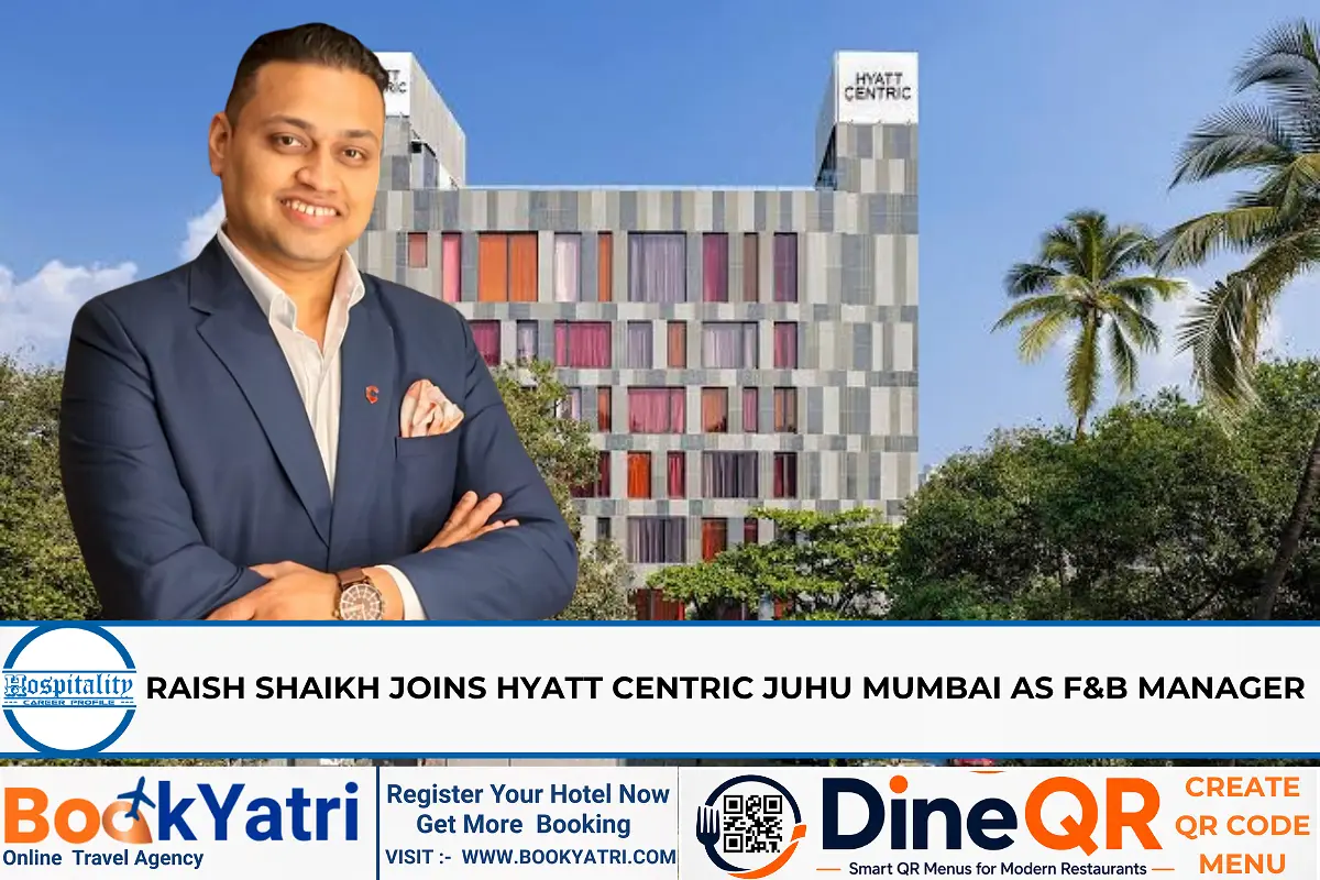 Raish Shaikh Joins Hyatt Centric Juhu Mumbai as F&B Manager