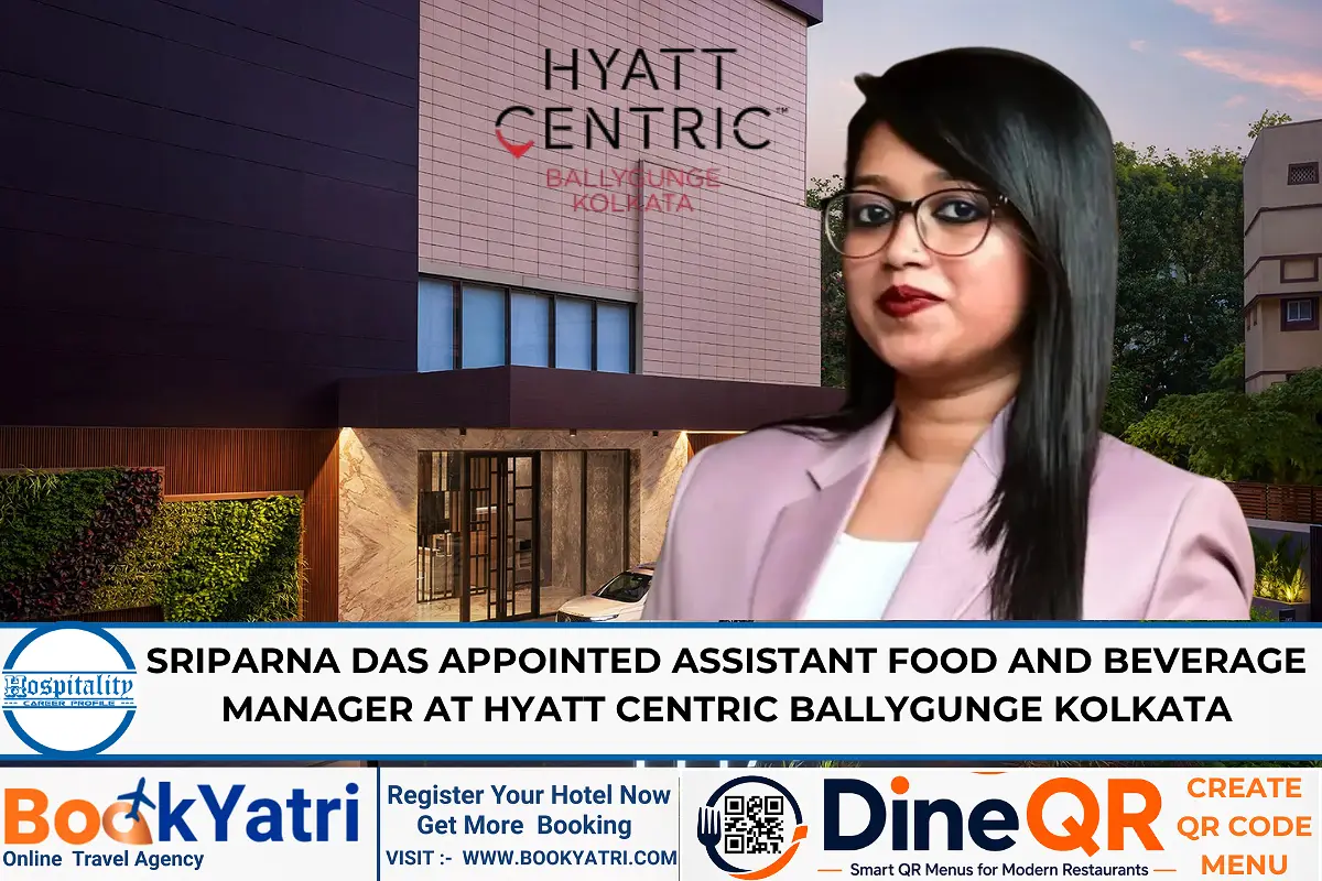 Sriparna Das Appointed Assistant F&B Manager at Hyatt Centric Kolkata