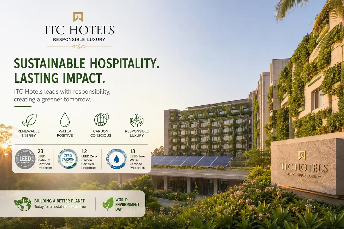 ITC Hotels Strengthens Sustainability Leadership Ahead of World Environment Day