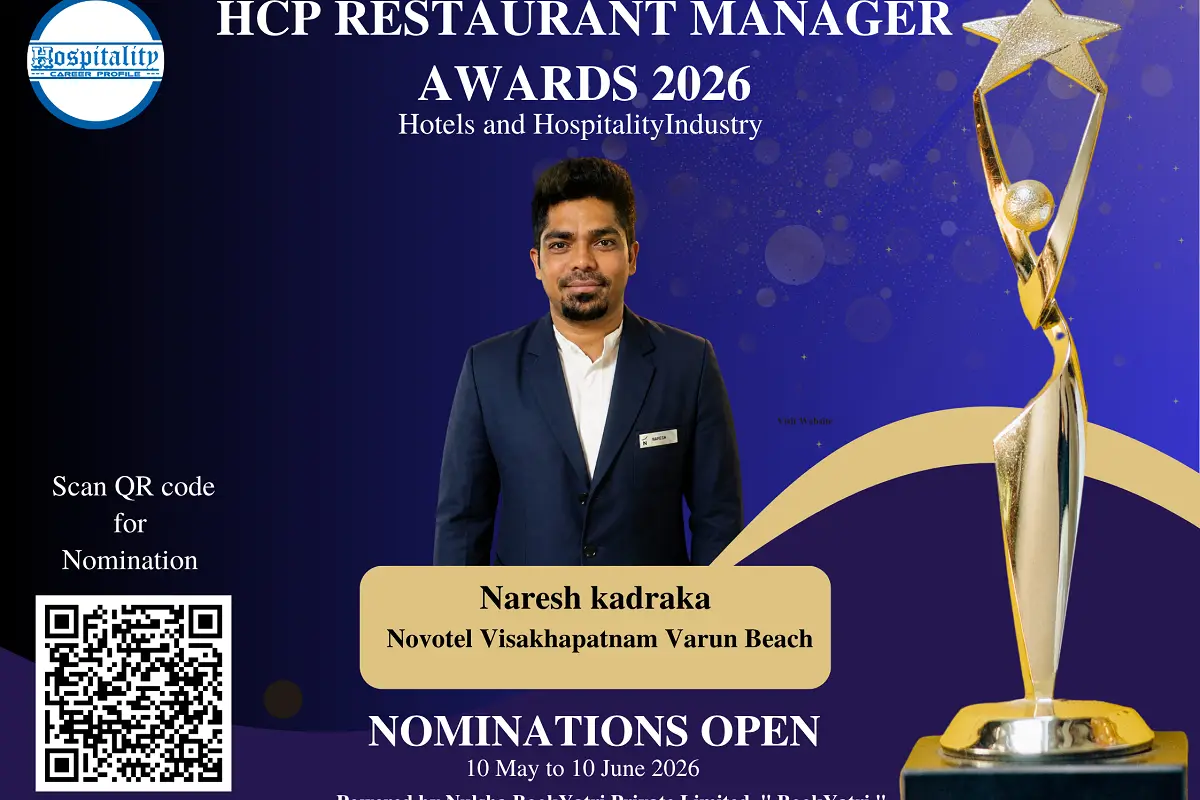 Naresh Kadraka, Restaurant and Bar Assistant Manager Nominated for Restaurant Manager Award 2026