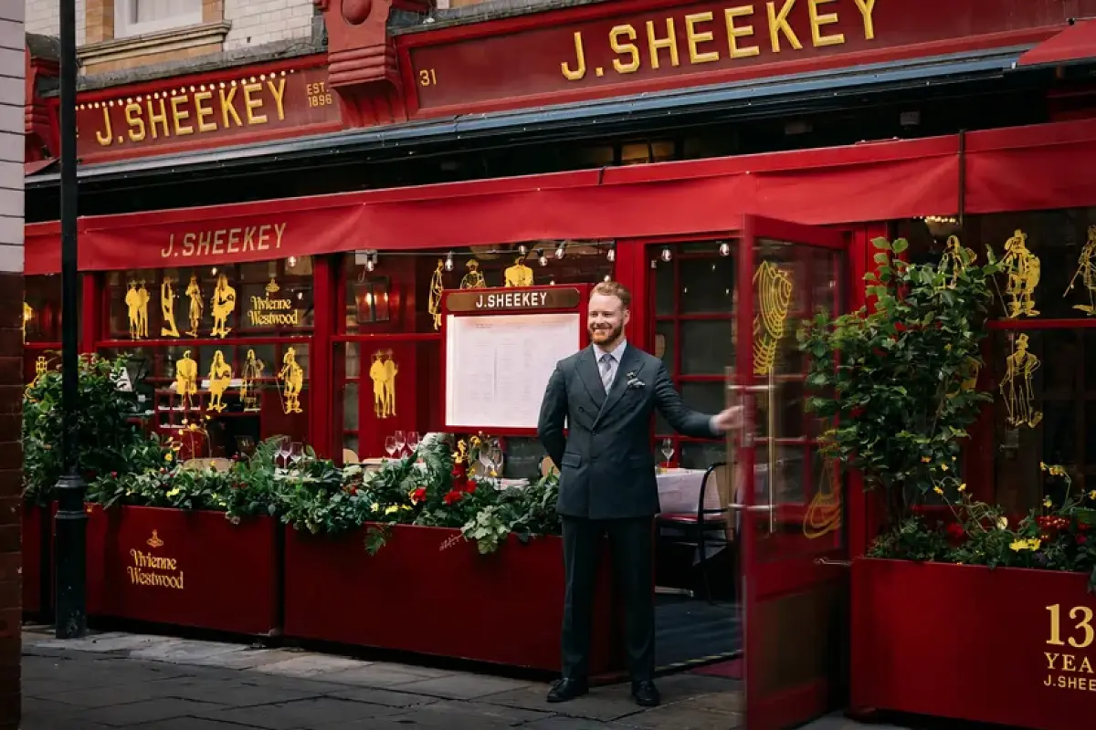Vivienne Westwood Dresses J Sheekey for 130th Anniversary Celebration